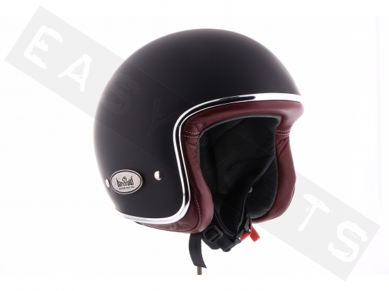 Helmet Jet BARUFFALDI Zar Vintage 2.0 Mat Black/ Red